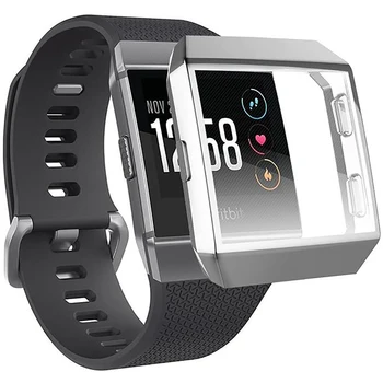 Fitbit Ionic Ekraan Kaitsja puhul Fitbit Ionic kuulu Pehme TPU Kaetud Kaitsva Kaitseraua Shell smart watch Tarvikud