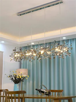 Kaasaegne elutoa LED-Lühter Valgustus Roostevabast Terasest Lambivarju Söögituba Lühter Köök Baar Kodu Kaunistamiseks Valgustus