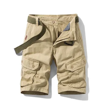2020. aasta Suvel Meeste Kottis Mitme Tasku Sõjalise Kauba lühikesed Püksid Meeste Puuvillased Khaki Mens Tactical Püksid Lühikesed Püksid 28-38 Nr Turvavöö