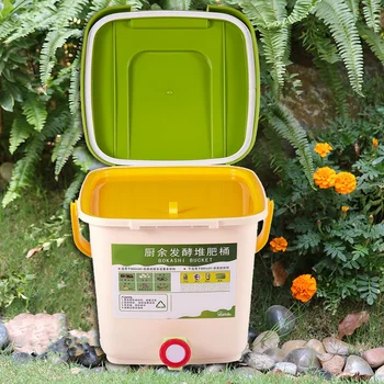 12L Komposti Bin Recycle Kompostri Gaseeritud Komposti Bin PP Orgaaniliste Omatehtud Prügikasti Kopp Köök Aed Toidu prügikastid