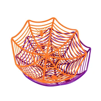 Halloween Candy Korvi Plastikust Spider Web Puu-Biskviit Pakendi Korvi Komm Või Vemp Halloween Teenetemärgi Kodus Tarvikud