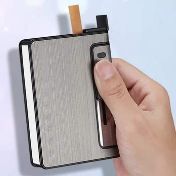 (12 Sigaret ) Automaatne Eemalepaiskumine Hingav Kergem Portsigar Mood Flameless Täispuhutav Gaasi Kergem Sigareti Karp