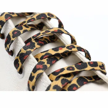 60-180cm Uusim Klassikaline Leopard Printida Kingapaelad Korter Paelad, mida Kohaldatakse igat Liiki Kingad Leopard Printida Shoestrings