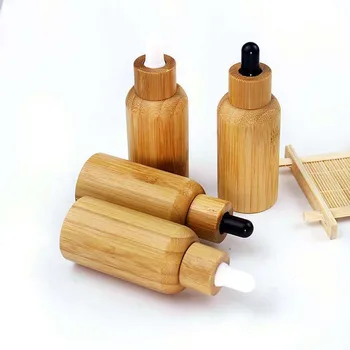 30ml Bambusest Puit eeterlik Õli Tilguti Pudel, Kosmeetikatoodete Pipett pakendikonteinerite