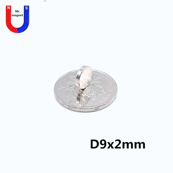 50tk 9x2 mm Neodüüm Magnet-Ketas N35 Püsiv Väike Ring Super Võimas Tugev Magnet Magnetid Käsitöö 9 mm x 2 mm