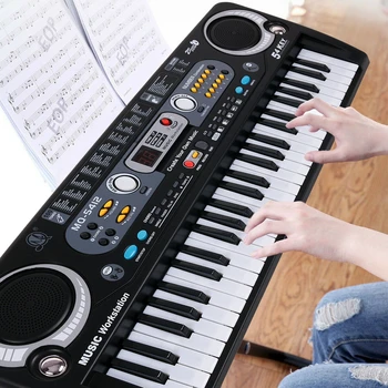 54 Võti Digitaalse Elektroonilise Muusika Klaviatuuri Klahvi Juhatuse Electric Piano for Kids Sünnipäeva Kingitus, EU Pistik