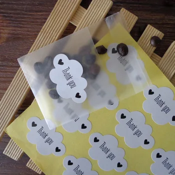102pcs Pilve Kuju Valge Tihend Etikett, Kleebis Aitäh Kleebis Osapoole Kasuks kingikoti Candy Box Decor