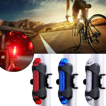 Uusim Bike Kerge USB Laetav 300 Luumenit Jalgratta LED Esi-Esitulede Taga Jalgrattasõit Valgustusega Taskulamp Hoiatus Tuled