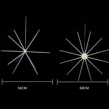 Väljas 3D Meteoor Dušš RGB Valgustus Rippuvad Ilutulestiku Kerge Mitmevärviline Starburst Valgus, Strobo Tuuleveski Vanik Remote