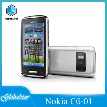 Nokia C6-01 Renoveeritud Nokia Lukustamata originaal 3.2 tolline raku mobiiltelefoni GSM 3G, WIFI, GPS 8MP 1GB sisemälu Tasuta shipping