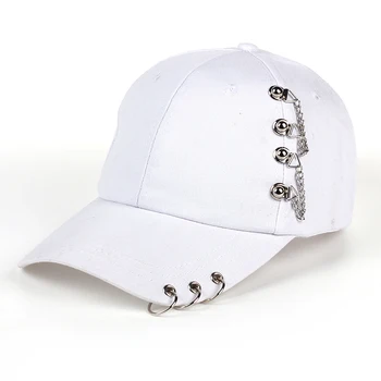 Uus Stiil Hot Müüa Reguleeritav Baseball Cap Rauast Rõngas Tõmblukk Mütsid Unipue Stiilis Unisex Hip-Hop Snapback Ühise Põllumajanduspoliitika Mütsid