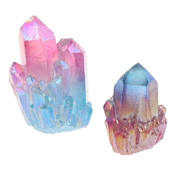 Kodu Kivi Decor Looduslik Kristalliline Kvarts Värvi Klastri Mineraal-Näidis Tervendav Täiesti Uus Multi Värv Galvaanilise Kivi