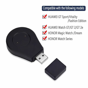 Laadija Dock Jaoks Huawei HONOR Vaadata GT 2 2e Magic 1 2 Unistus Seeria Kaasaskantav USB Laadimine tugijaama Võimsus Seista Magnet-Valge