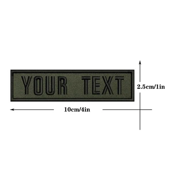 Armee roheline taust riikide lippe 10X2.5cm Tikandid Custom Nimi Tekst Plaaster Triibud pääsme Rauast Või Velcro Toetus Plaastrid