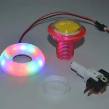 RGB Vilkuv Valgus DC12V Värvikas Arcade LED Valgustatud Nupp Mikro Lüliti Arcade Kraana Masin DIY