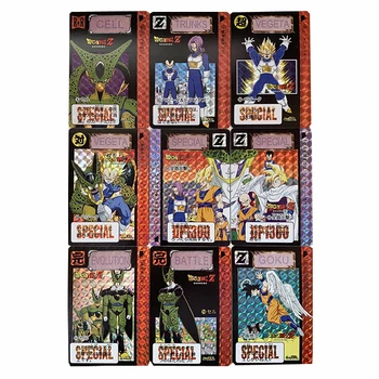 9pcs/set Anime Dragon Ball Raku Flash Kaardid Töö No2 Komposiit Käsitöö Kaardid Mängu Kogumise Flash Kaardid, Kingitused