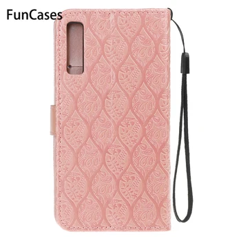 Luksus PU Leather Case For Samsung Galaxy A7 2018 Flip Phone Case For Samsung Galaxy A7 2018 A750F A750 SM-A750F 7 2018 Juhul