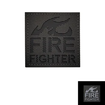 Tulekahju fighter rescue team logo Tikand Plaastrid Märgid Embleemi Aksessuaar 5*5cm Konks ja silmus Taktikaline
