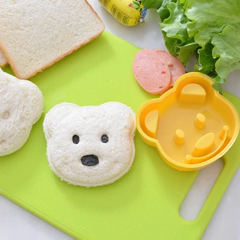 Väike Karu Kuju Sandwich Hallitus Leib Küpsised Reljeef-Seade Kook Hallituse Tegija DIY Hallituse Lõikur Köök Hommikusöök Tarvikud