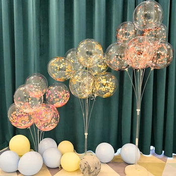 Star Kuju Torud Õhupalli Seista Omanik Veerus Konfetit Õhupallid Sünnipäeva Soosib Ballon Lapsed Baby Shower Pulmapidu Teenetemärgi
