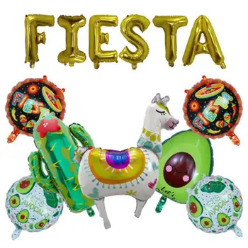 1set Alpaca fiesta kirja Õhupalli Sünnipäeva Teenetemärgi Lapsed Pinata Foolium Õhupallid Lastele Globos Baby shower Kodu tarvikud