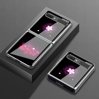Luksus electroplate Telefon Case For Samsung Galaxy Z Klapp 5G Katmine Kate Samsung z klapp SM-F9160 F700N Põrutuskindel Juhtudel