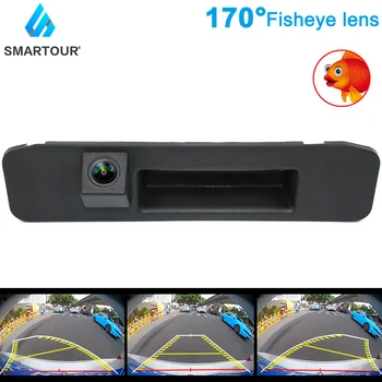 Sõiduki HD Jälgida Fisheye Objektiiv Auto Reverse Backup Trunk Käepide Kaamera Mercedes Benz ML A180 A200 A260 GLA GLC GLE