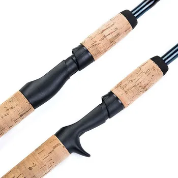 Kalapüük Pole Ultralight Rod 2 Näpunäiteid Süsiniku Casting Rod 1,8 M-2,1 M M-F Casting Ketramine Õngeritv Jõe Klaasist Pöörlev Kalapüük