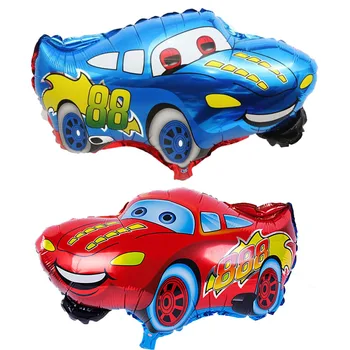 Suured Cartoon Auto Foolium Õhupalli Komplekt Sinine Punane 32 Tolline Numbri Auto Heelium Globos Lapsed Poiss Sünnipäeva Teenetemärgi Pallid