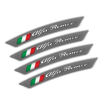 4tk/palju Auto Ratta Kulmu Trimmib jaoks Alfa Romeo 156 159 147 Giulia Giulietta Mito Stelvio Brera Alfa Romeo Veljed Kleebised