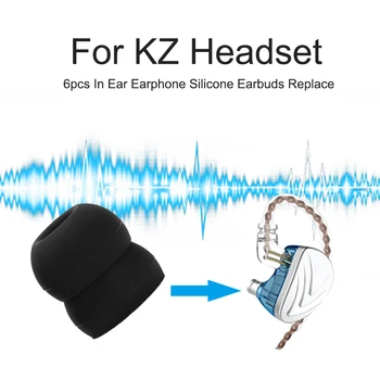 Mittetoksiline Traadita Ear Kõrvaklapid Eartips 6tk Mugav Elastne Silikoon Earbuds Asendamine Universal jaoks MS LZ A4 DZ9