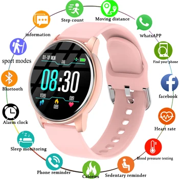 Naiste Smart Vaadata reaalajas ilmateadet Tegevuse Tracker Südame Löögisageduse Monitor Sport Daamid Smart Watch Mehed Android ja IOS