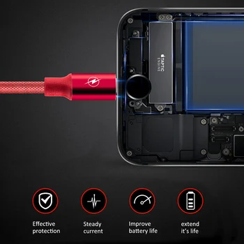 Ihuigol Nailon Valgustus Laadija Juhe Kiire Laadimine iphone 11 Micro-USB Type-k Tasuta Kaablid 8 Pin Tahvelarvuti Samsung Huawei