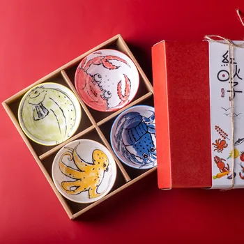 Jaapani Keraamilised Lauanõud Set Riisi Supp Makaron Salat Kaussi Maitse Väikese Kausi Käsitsi maalitud Underglaze Kommid Kaussi