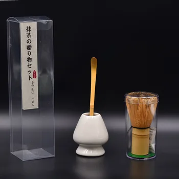3 Tk/set Jaapani Traditsiooniline Matcha Giftset Bambusest Matcha Vispel Kühvel Ceremic Matcha Omanik Matcha Tee Segisti Matcha Tee Komplekti