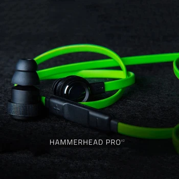 Hammerhead Pro V2 jaoks razer Kõrvaklapid Koos Mikrofoniga peakomplekt gamer sport juhtmega kõrvaklapid, 3,5 mm kõrvaklapi pistikuga