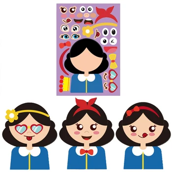 Lapsed Lapsed DIY Kleepsud Naljakas Elukutse Puzzle Mäng Peace Make-a-Nägu Tüdrukud Poiste Beebi Tunnustamise Koolitus Haridus Mänguasi