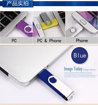 OTG telefon Usb flash kaardi 128gb 8gb 16gb 32gb 64gb USB flash Drive värv pöörlevad Pen Drive memory stick USB-pendrive usb stick