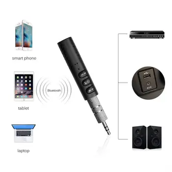 CMAOS Traadita Bluetooth-5.0-Vastuvõtja, Saatja, Adapter, 3,5 mm Pistik Auto Muusika, Audio Aux A2dp Kõrvaklappide Vastuvõtja Handsfree
