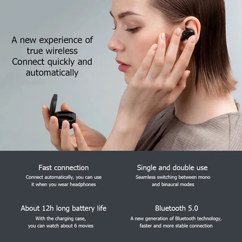 Algne Xiaomi Redmi Airdots 2 Airdots S Earbuds Müra Vähendamise TWS Traadita Bluetooth-Kõrvaklapid Kõrvaklapid Xiaomi ametlik