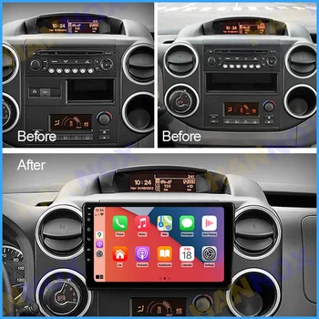 Android 10.0 Octa-Core Auto Raadio-Multimeedia-Video-Player Citroen Berlingo 2008-2019 GPS Navigation DVR Carplay RDS PEP DSP