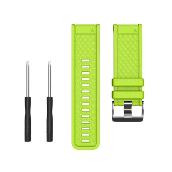 Mood Silikoon Sport Watchbands Eest Garmin Fenix 2/Fenix 1/Fenix 3/Fenix 3 HR/Fenix 5X Asendamine Rihm Koos Kruvikeeraja Tööriist