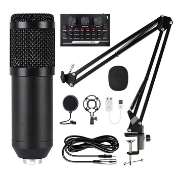 BM800 Kondensaator Mikrofon professionaalseks salvestamiseks Mikrofoni Konsool koos Kanduri Anti-spray Net Mic Skype Youtobe Mängimine