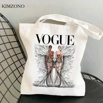 Vogue ostukott bolsas de tela bolso puuvill korduvkasutatav kott bolsas ecologicas džuudist bolsas reutilizables shoping sacolas