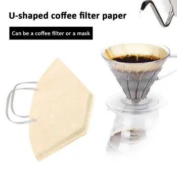40pcs / box logi käsi tilguti kohv brewer kohvi paber filter tööriista küljest pruulima kohvi filterpaber tilguti kohv filterpaber köök