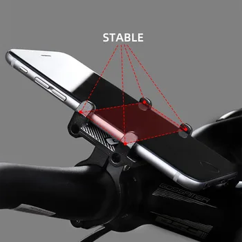 Universaalne Alumiiniumist Jalgratta Bicycle Telefon Hoidja Nagid Mootorratta Lenkstangi Paigaldi Non-Slip Moblie Cell Telefon Clip Bike
