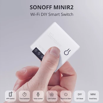 Uusim SONOFF MINI R2 DIY Smart Switch kahesuunaline Lüliti Wifi Lüliti on Mooduli Kaudu e-Welink APP Kaugjuhtimispuldi Töö Alexa Google Kodu