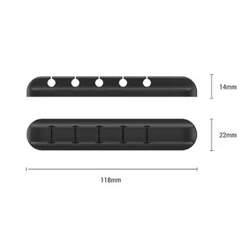 Silikoon Kaabel Korraldaja Silikoon-USB-Kaabel-Vedru Paindlik Kaabli Klambrid Kaabel Omanik Hiirt, Kõrvaklappide Kõrvaklapid
