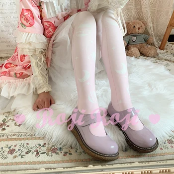 Lolita Sokid Naiste Toru Sokid Velvet Trükitud Põlve Sokid Lolita Jaapani-stiilis Sukad