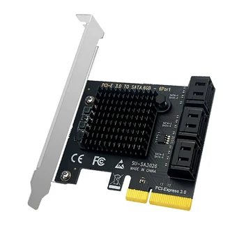 Chia Kaevandamise 6 Porti SATA 6Gbps PCI Express Kontrolleri Kaart PCIe SATA III Adapter PCI-E Trassi Laiendamine Adapter Juhatuse TK